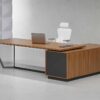 Jade L Shaped Executive Desk (Black Leg) - Highmoon Office Furniture Manufacturer and Supplier