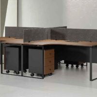 Sync 4 Cluster L Shaped Workstation