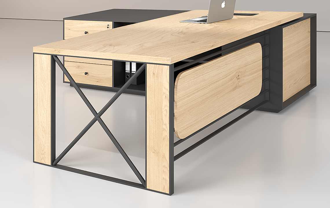 Cube L Shaped Executive Desk