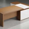 Drad L Shaped Executive Desk (White)