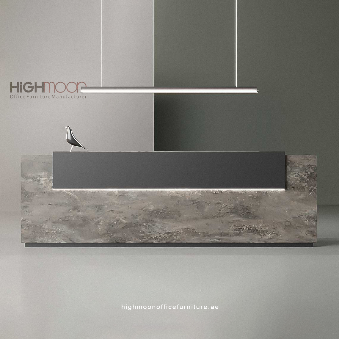 The Nade Reception Desk by Highmoon Office Furniture Manufacturer Dubai- UAE