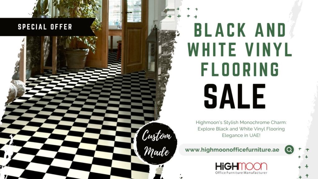 black and white vinyl flooring