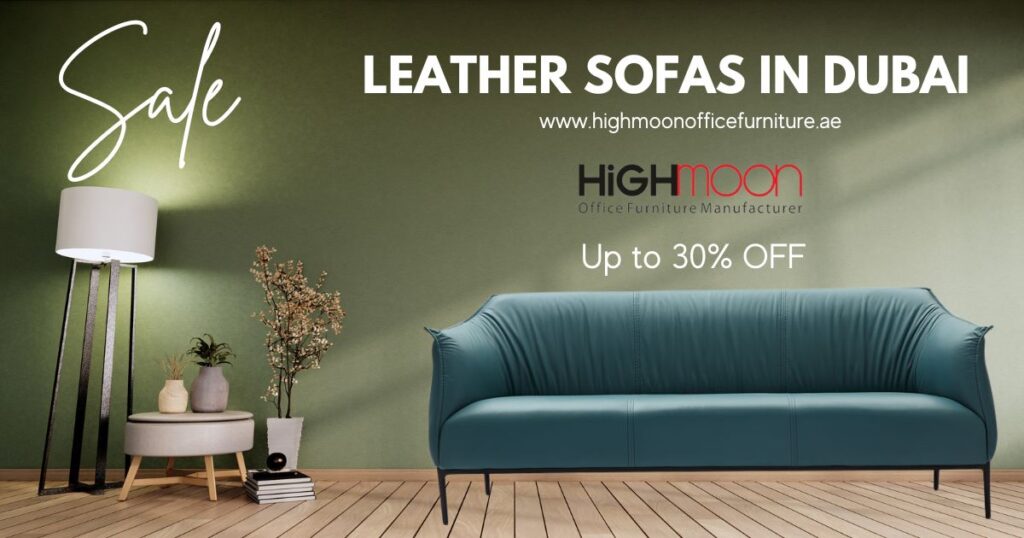 Leather sofa in Dubai