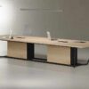 Snow Boardroom Table (Black Leg) - Highmoon Office Furniture Manufacturer and Supplier
