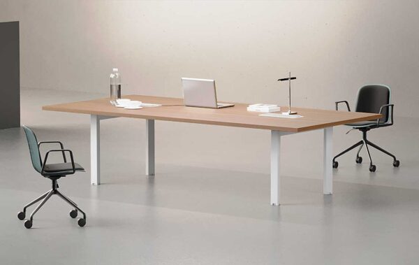 Nade Conference Table White Legs