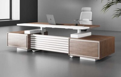 Kora Straight Ergonomic Executive Desk -Highmoon Office Furniture Manufacture and Supplier