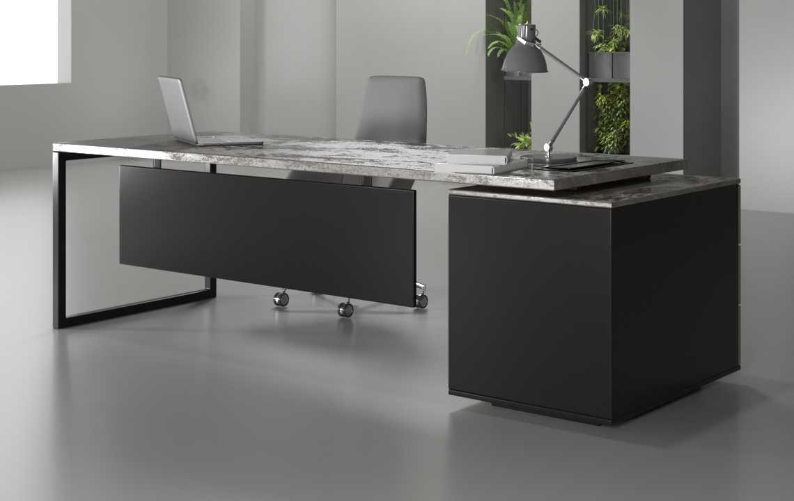 Tron Straight executive Desk | Highmoon Furniture | Buy Now