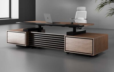 Kora Straight Ergonomic Executive Desk - Highmoon Office Furniture Manufacturer and Supplier