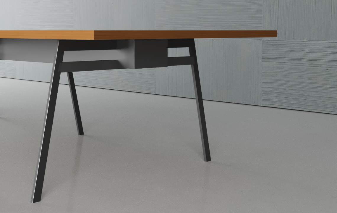 Orange Conference Table