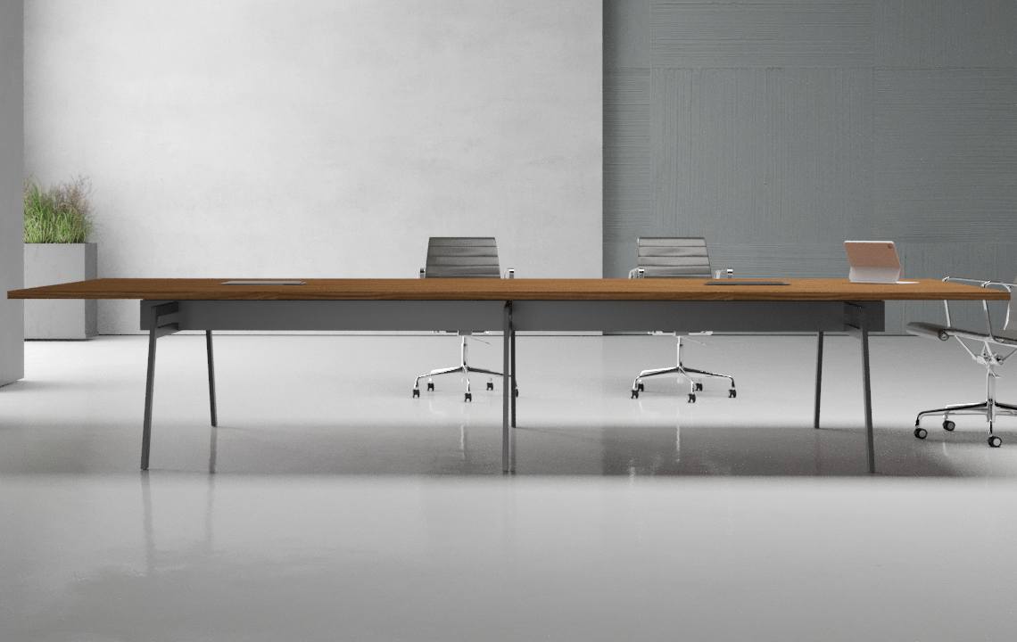 Orange Conference Table