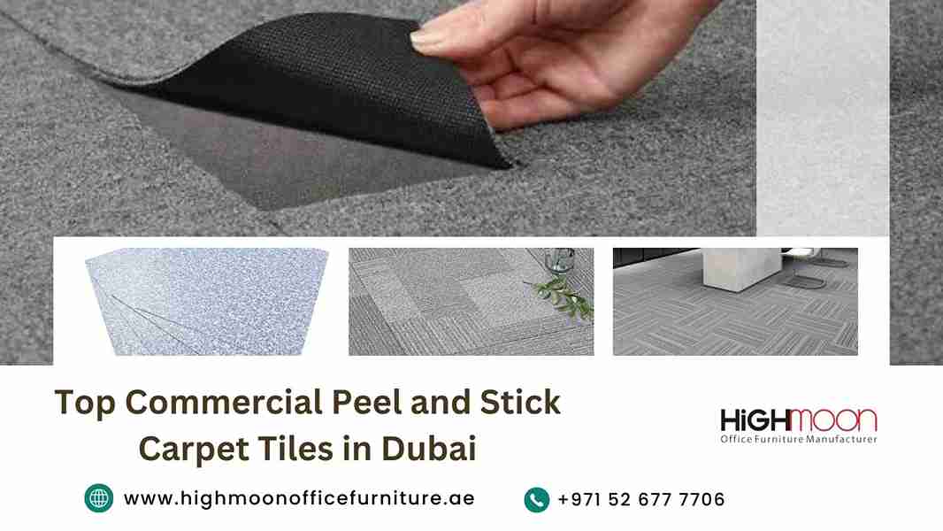 Best Commercial Peel and Stick Carpet Tiles, Dubai.