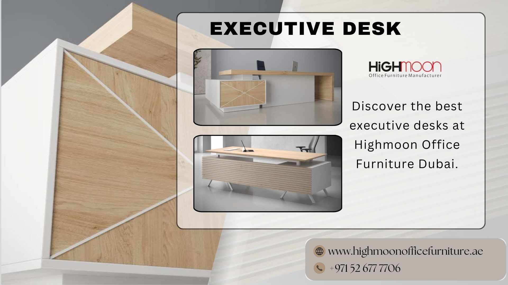 Best Executive Desk – Highmoon Office Furniture Dubai