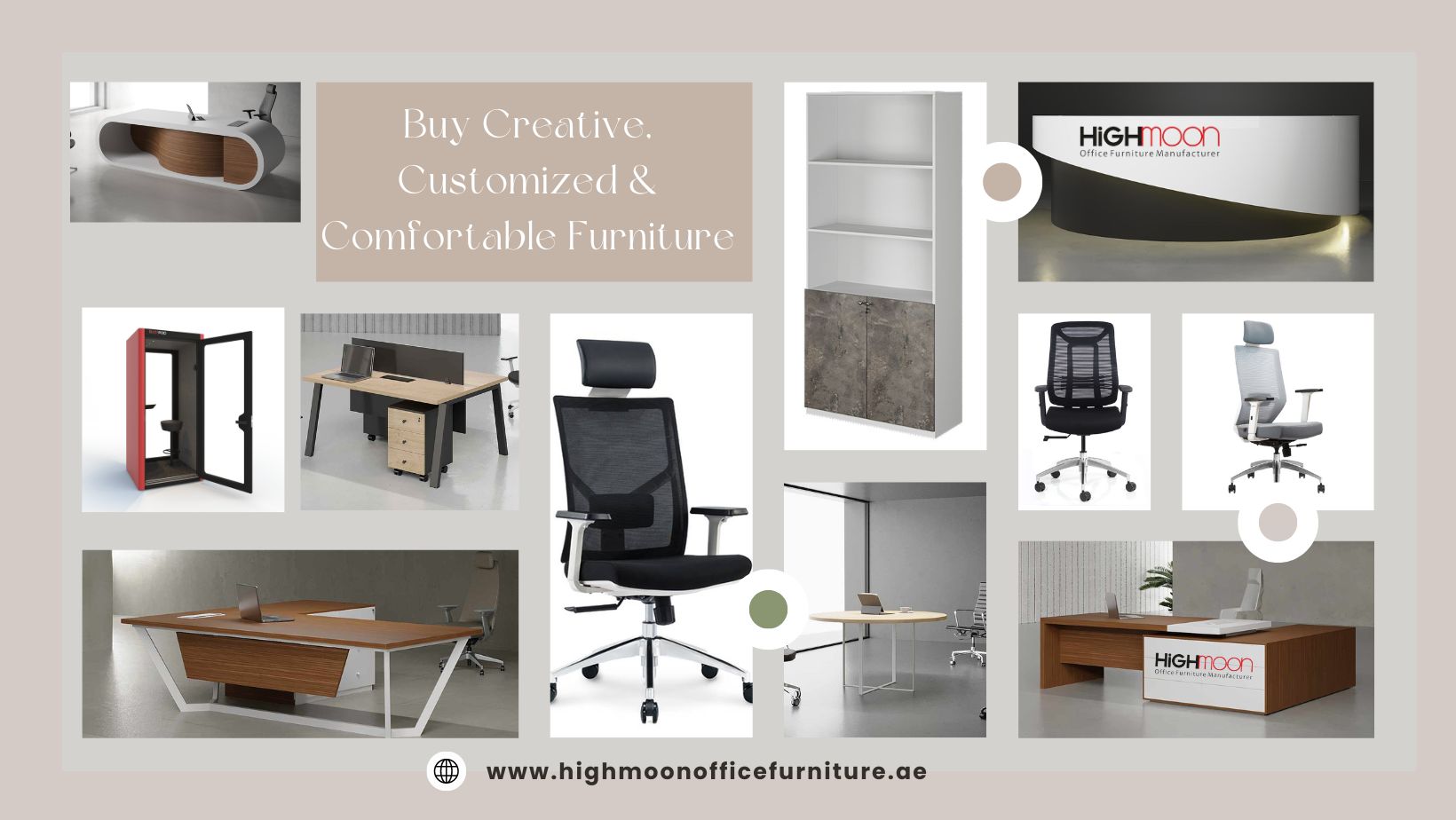 Creative, customized, and comfortable furniture from Highmoon Office Furniture