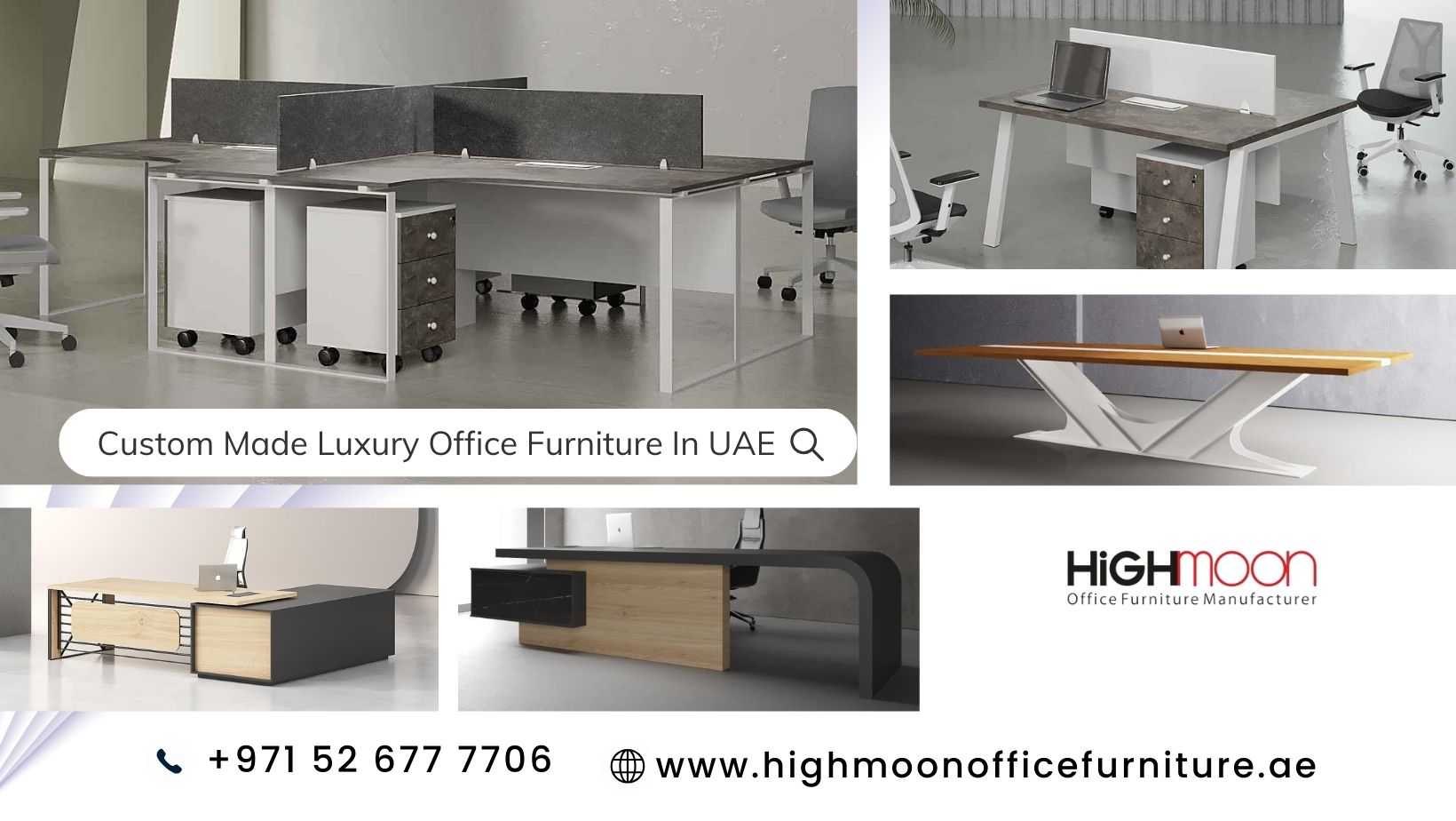 Custom Made Luxury Office Furniture In UAE – Desk, Chairs, Workstations, Conference Table