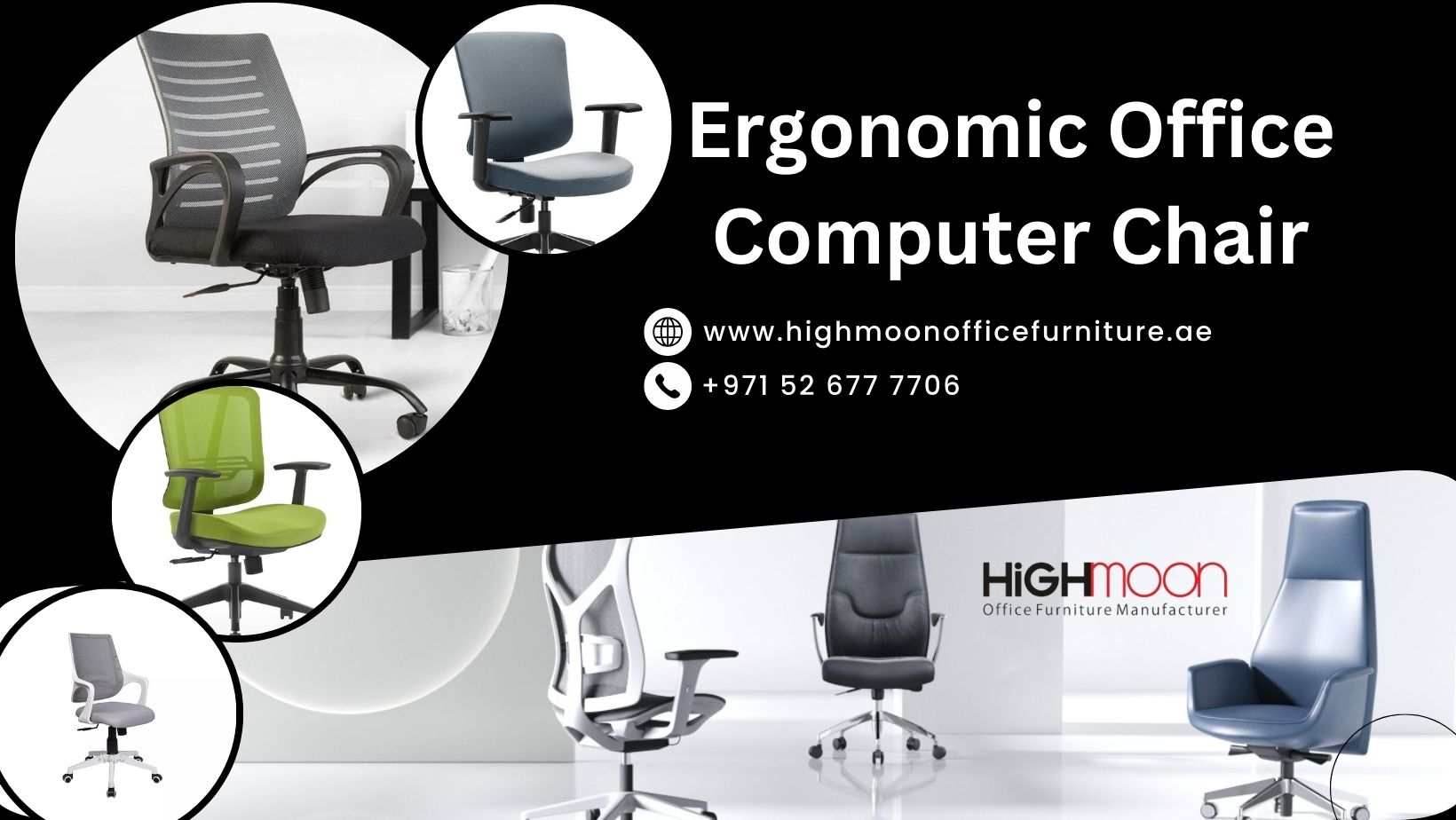 High Quality Ergonomic Office Computer Chair for Sale in Dubai