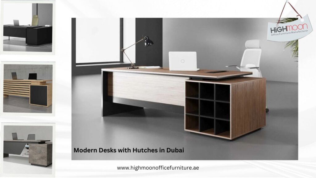 Modern desk with hutch in Dubai