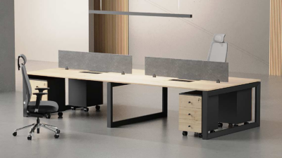 Nade 4 Cluster Workstation - Highmoon Office Furniture Manufacturer and Supplier