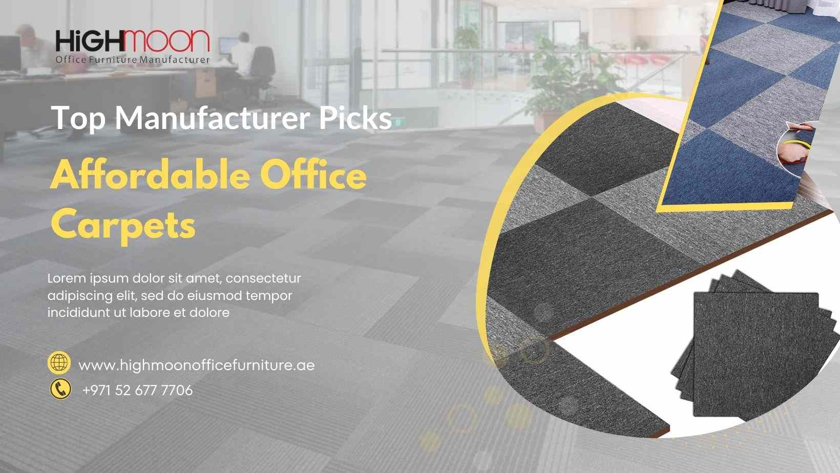 Pick the cheapest office carpets from the best carpet manufacturer