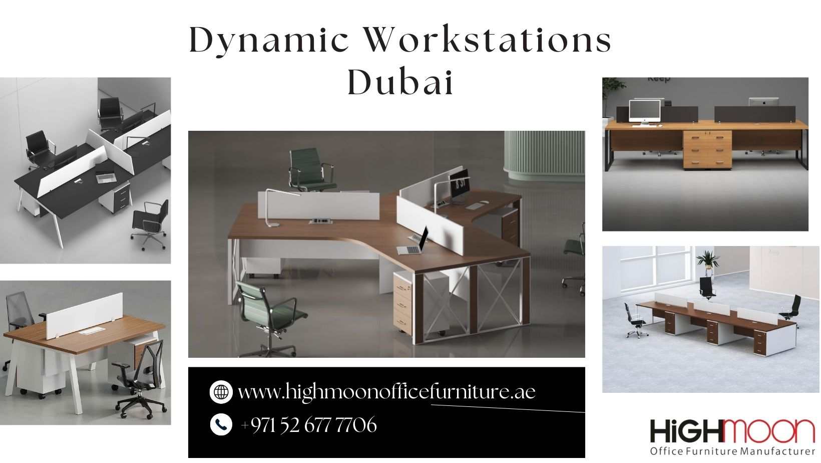 Shift your gears of creative thoughts & choose Highmoon’s dynamic office furniture workstations