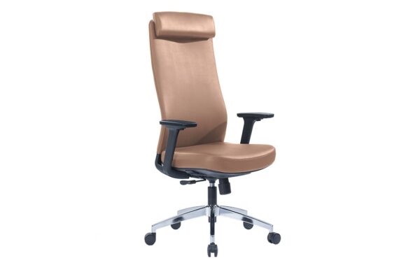 Venx Chair Brown with ergonomic support, adjustable lumbar support, and a stylish design for a refined office environment.