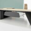 Lume L Shaped CEO Executive Desk Black ideal for executive offices in Dubai.