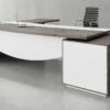 Mero L Shaped CEO Executive Desk White