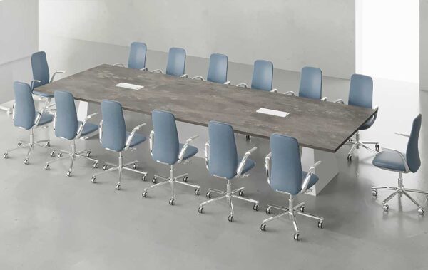 Blue Conference Table