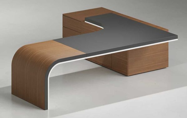 Brio L Shaped CEO Executive Desk