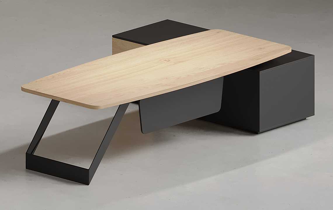 Vela L Shaped CEO Executive Desk