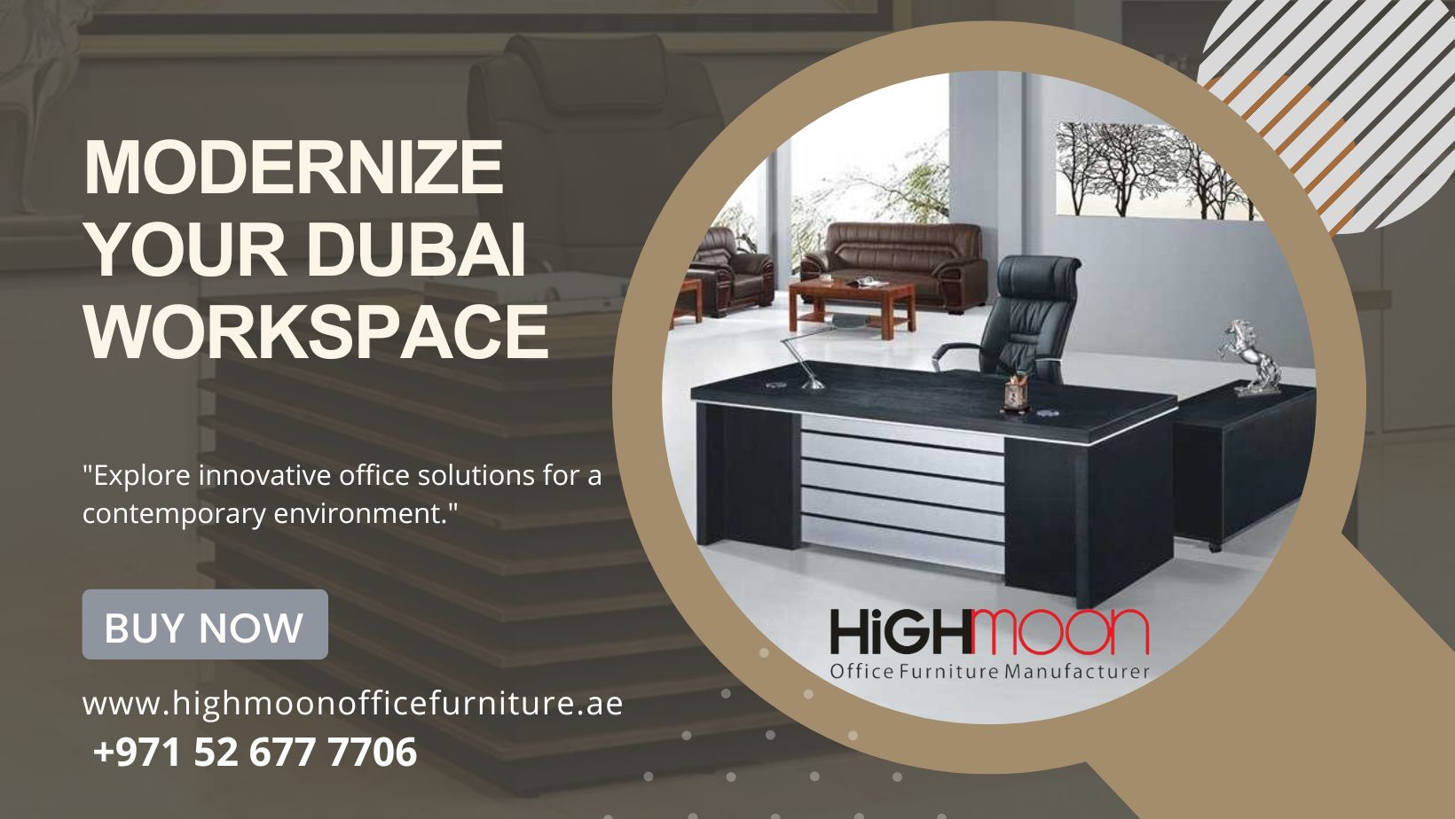 modern office furniture project Dubai