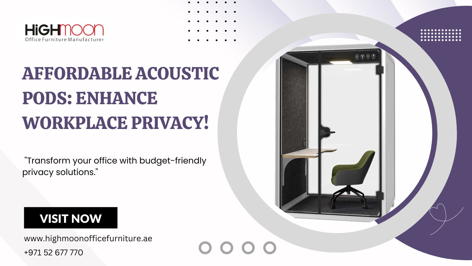 Cheap Acoustic Pods Supplier in Sharjah