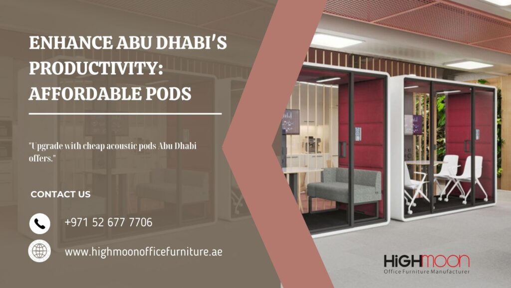 cheap acoustic pods Abu Dhabi