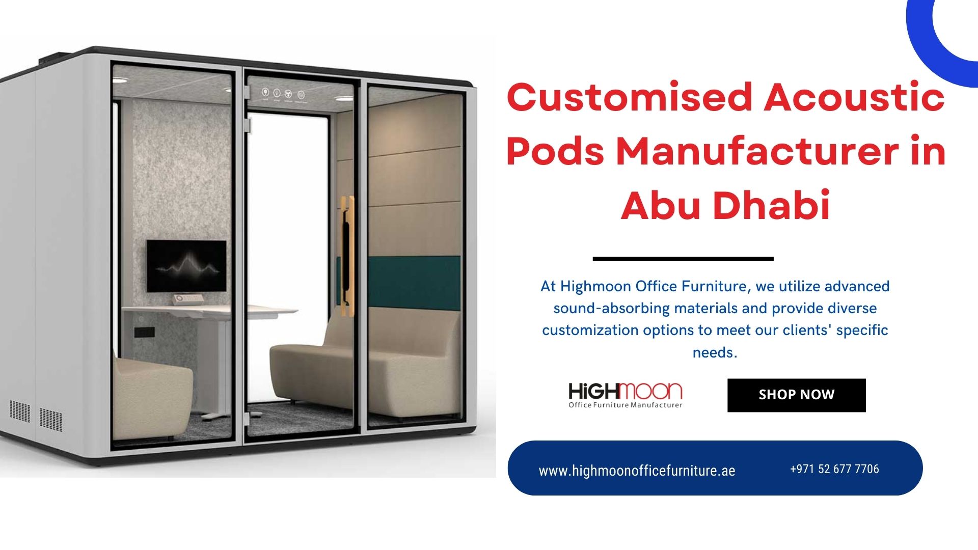 Customised Acoustic Pods Manufacturer in Abu Dhabi