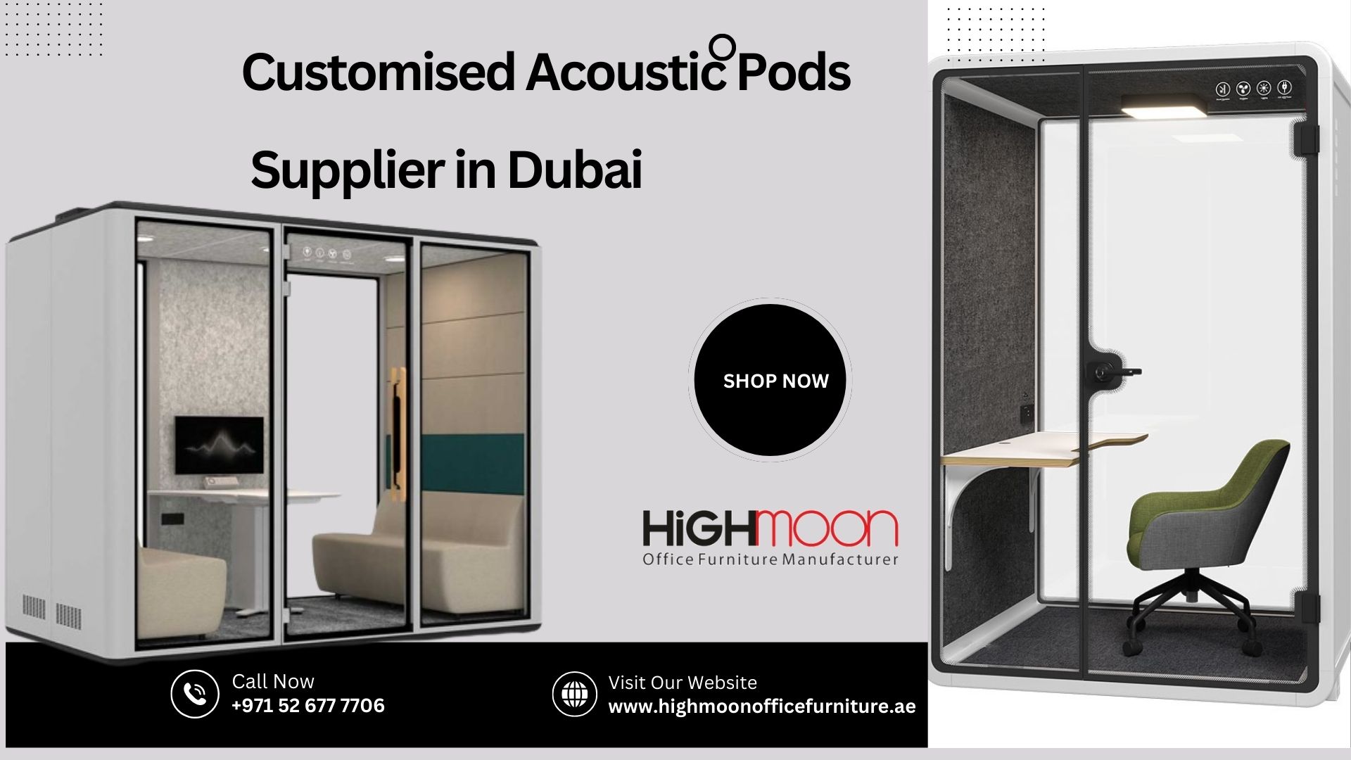 Customised Acoustic Pods Supplier in Dubai