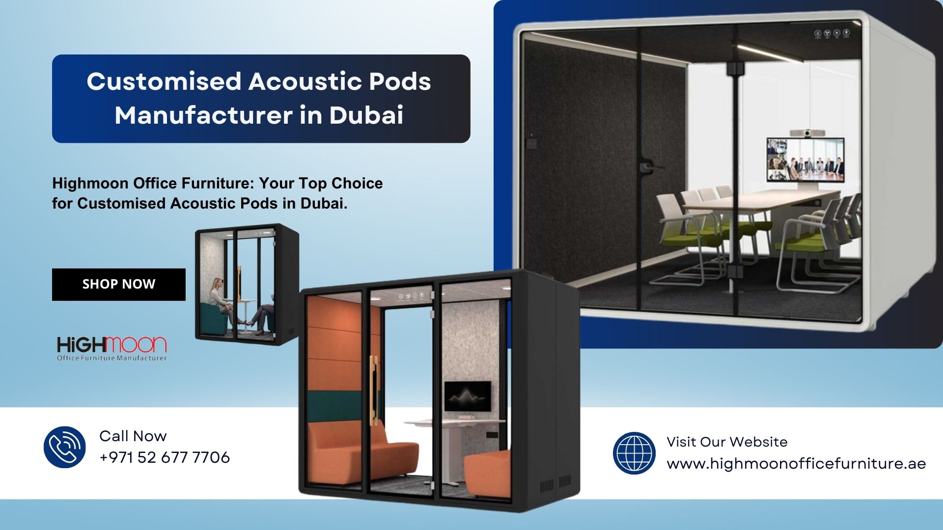 Customized Acoustic Pods Manufacturer in Dubai