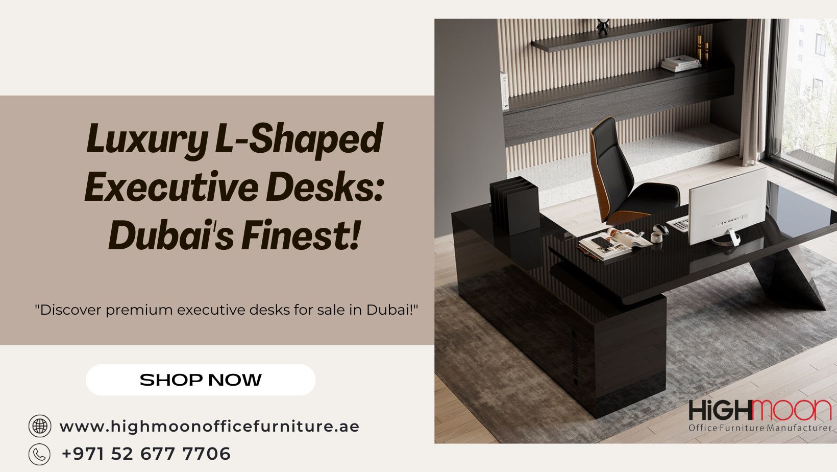 L Shaped Executive Office Desks Dubai