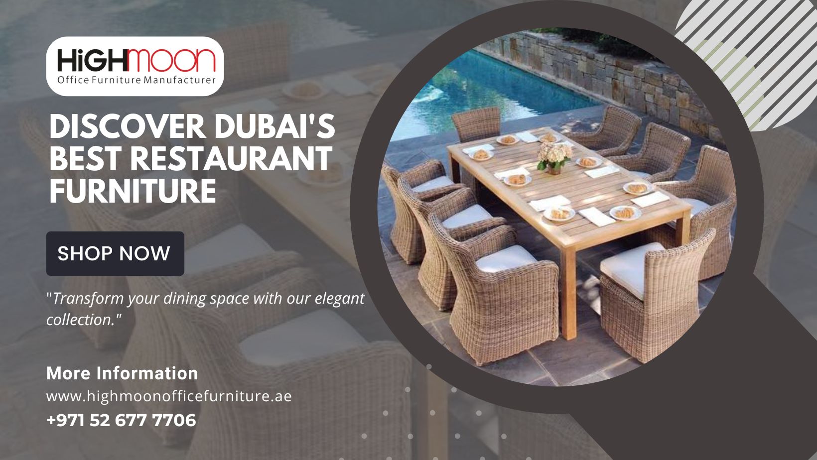 Restaurant furniture Dubai