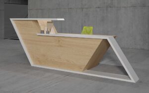 Dora Straight Reception Desk - Latest Design New Year Office Furniture in Dubai