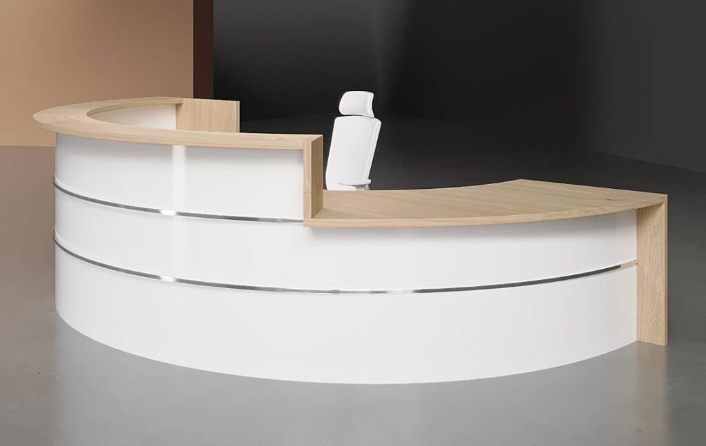 Lira Curved Reception Desk