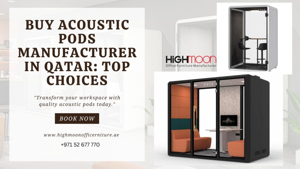 Buy Acoustic Pods Manufacturer in Qatar