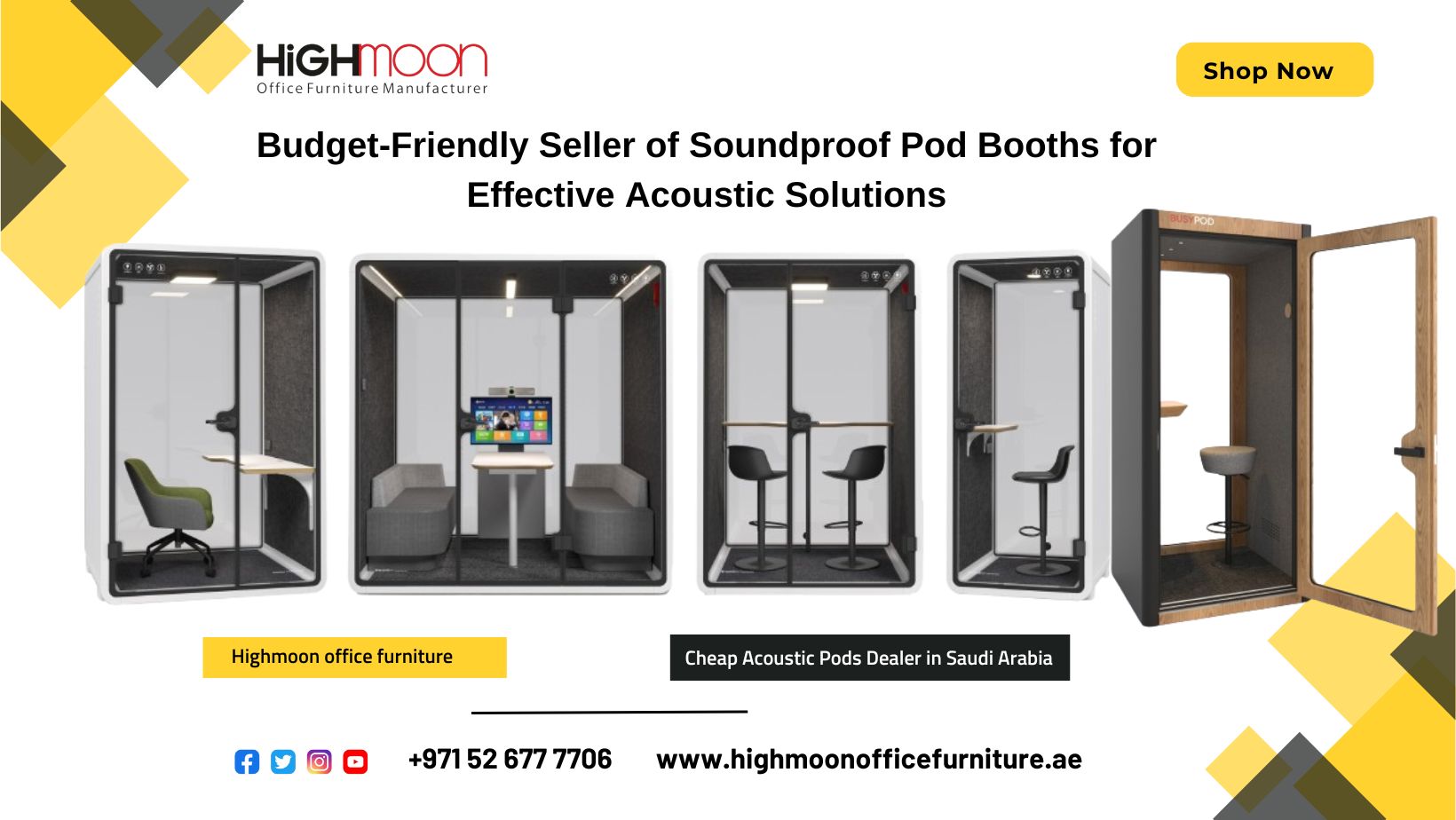 Cheap Acoustic Pods Dealer in Saudi Arabia