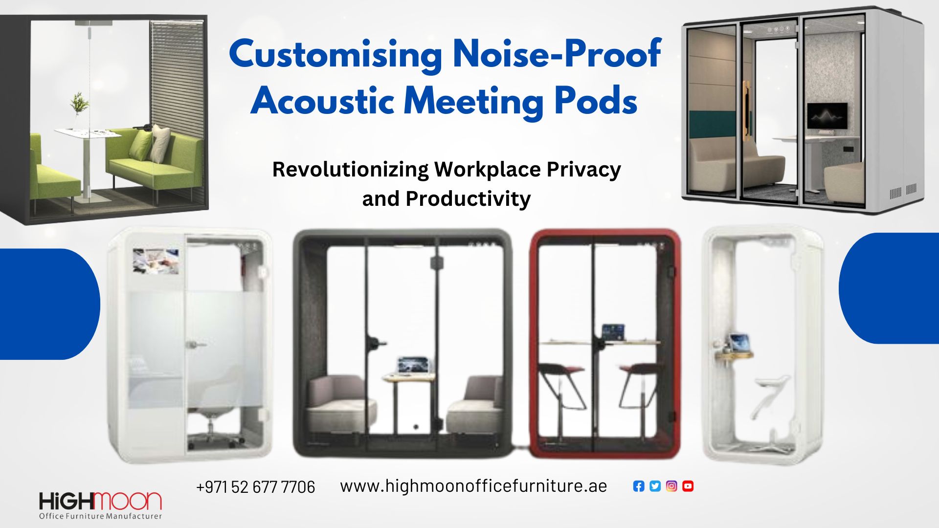 Customised Acoustic Meeting Pod Supplier in Riyadh