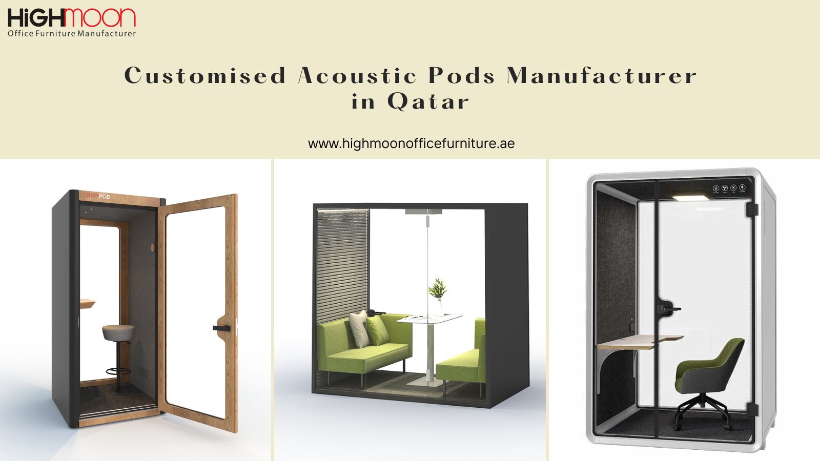 Customised Acoustic Pods Manufacturer in Qatar