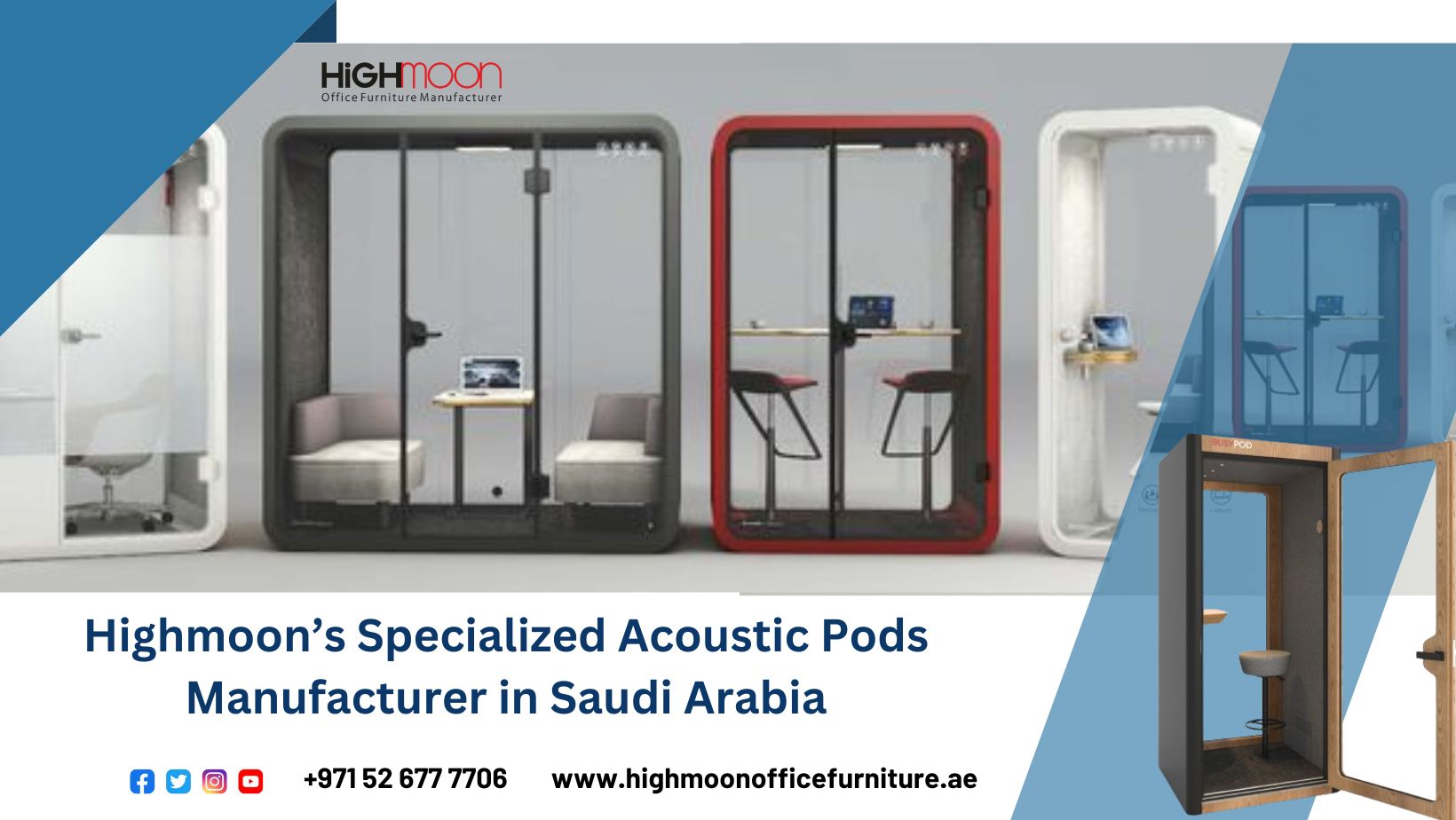 Customised Acoustic Pods Manufacturer in Saudi Arabia