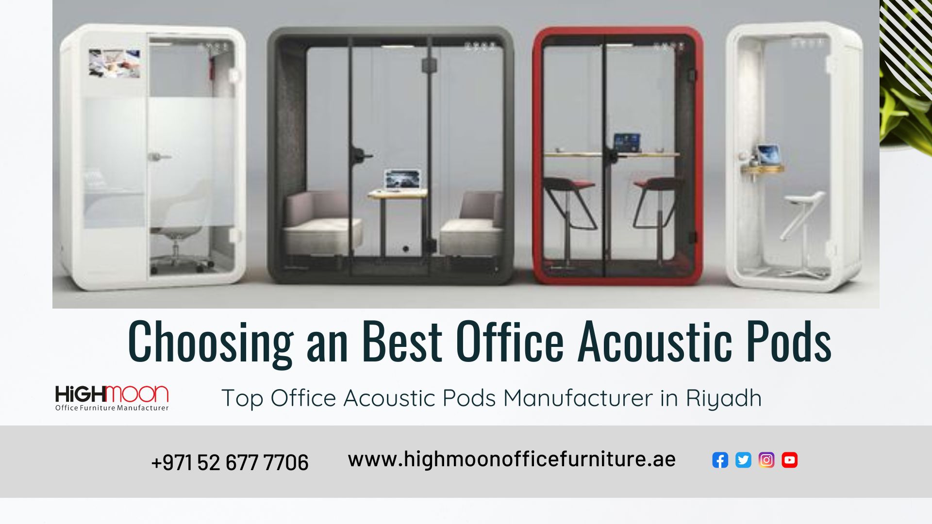 Office Acoustic Pods Manufacturer in Riyadh