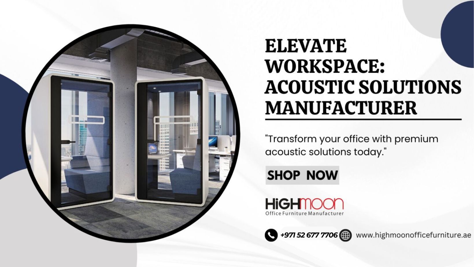 Office Acoustic Solutions Manufacturer