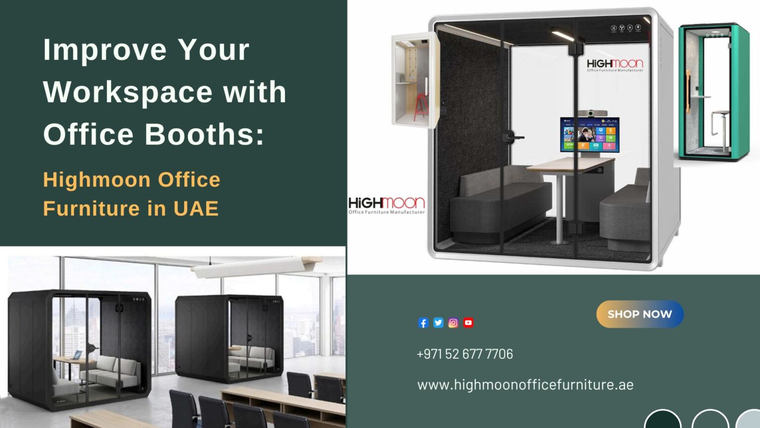 Office Booth in Jeddah | Office acoustic meeting pod in UAE