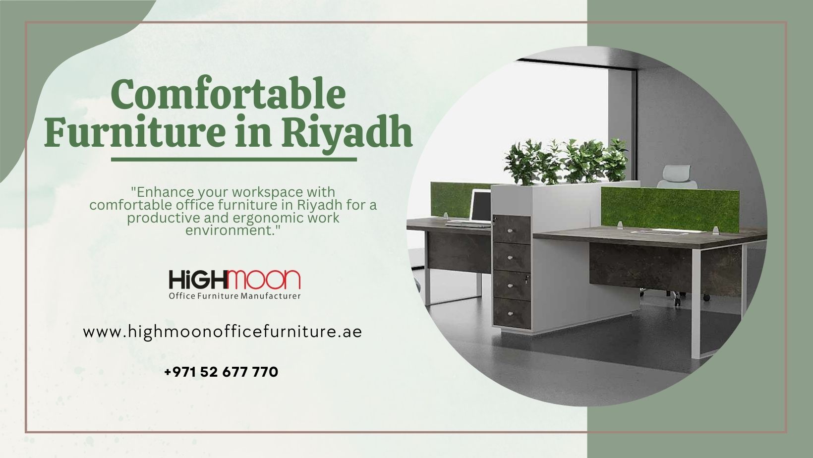 Comfortable Office Furniture Project in Riyadh
