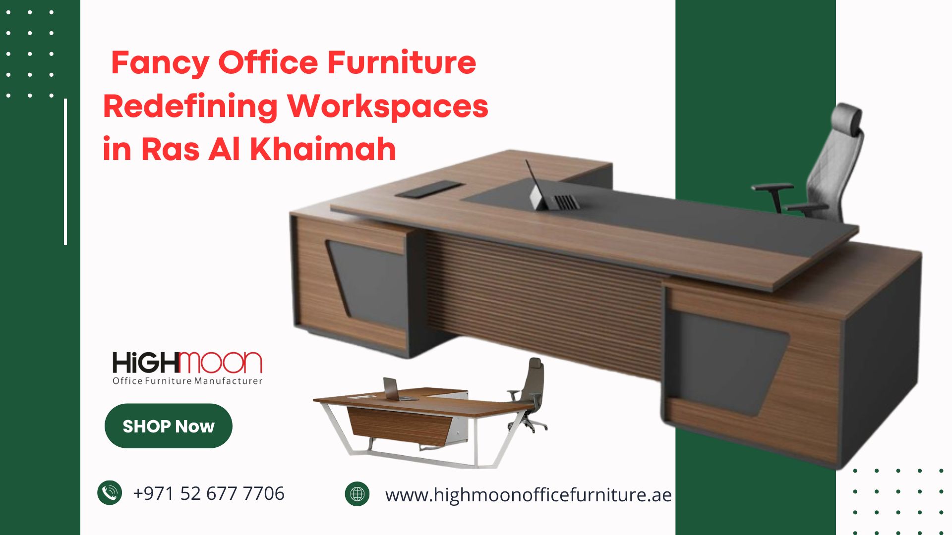 Fancy Office Furniture Redefining Workspaces in Ras Al Khaimah