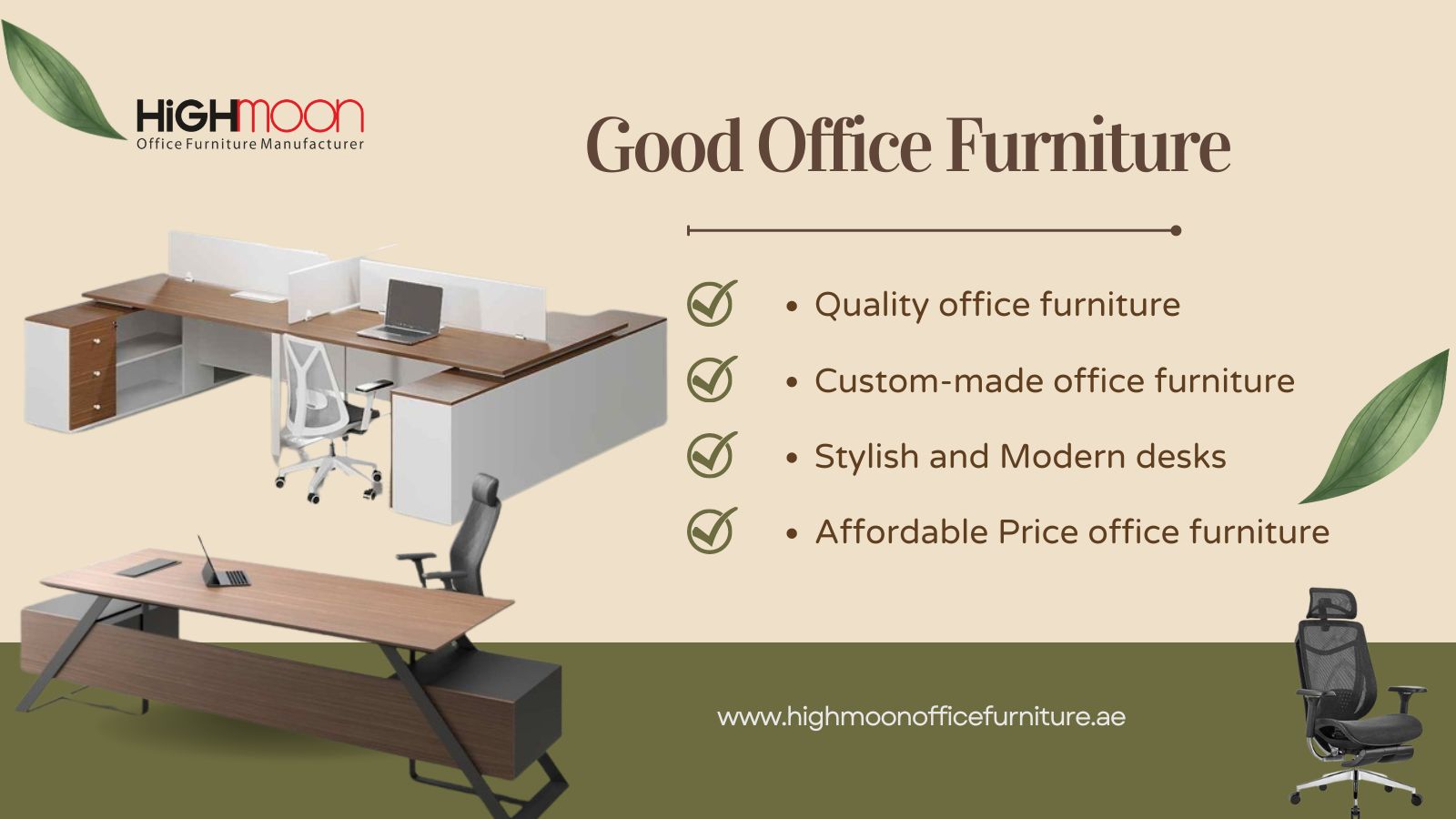 Good Office Furniture Dealers in Sharjah